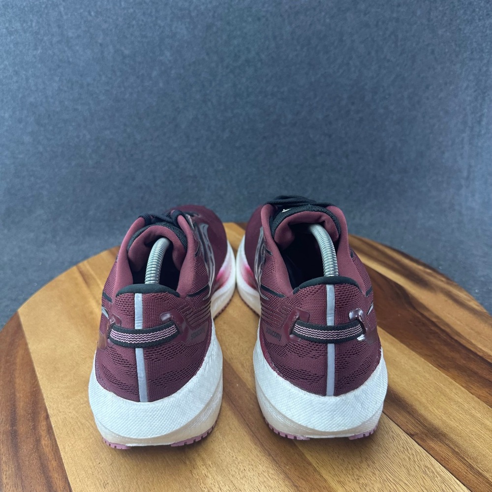 Saucony Triumph 20 Running Shoes Womens 11 W Wide Burgundy PWRRUN+ S10760-21 - Picture 8 of 13